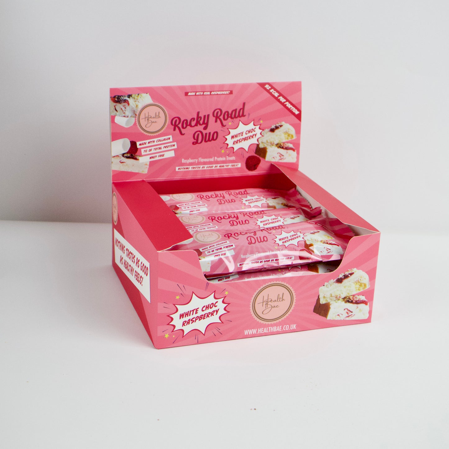 White Chocolate Raspberry - Protein Packed Rocky Road Duo Bar