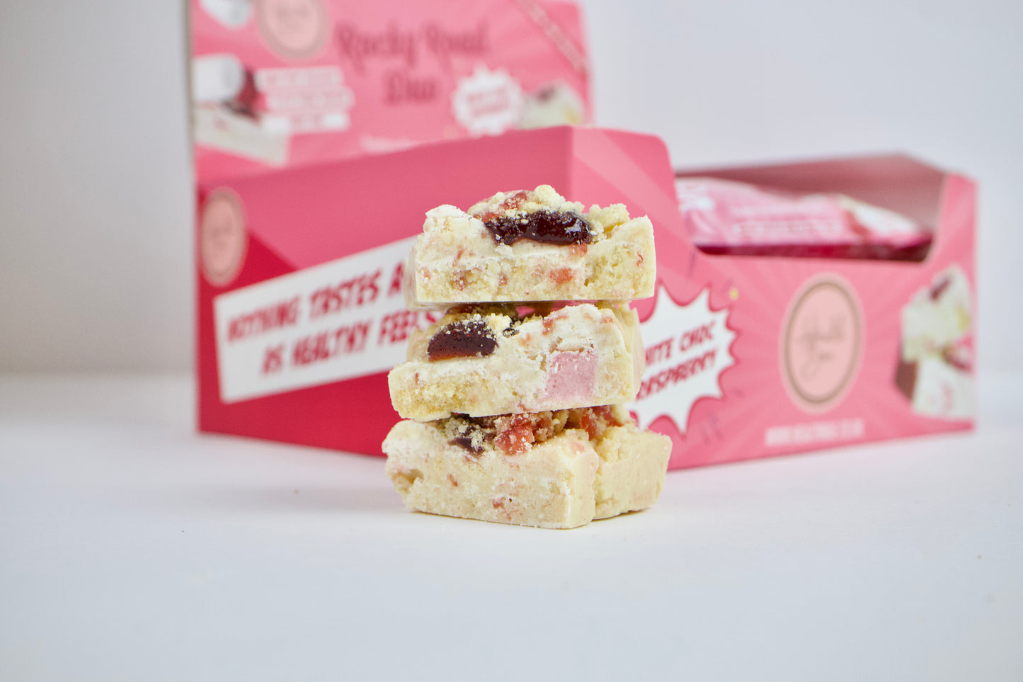 White Chocolate Raspberry - Protein Packed Rocky Road Duo Bar