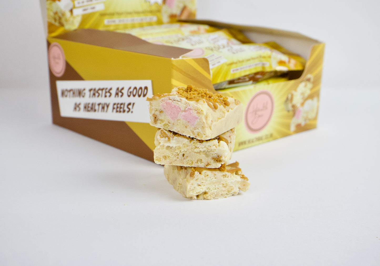 Caramelised Biscuit creme -Packed Rocky Road Duo Bar